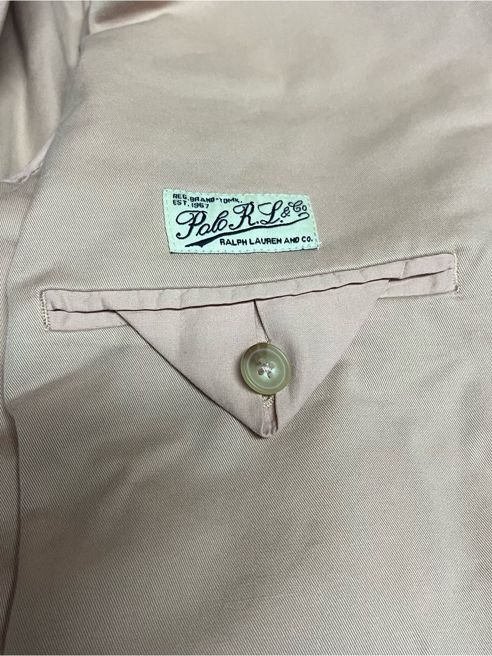 Polo Ralph Lauren Pale Pink Blazer Women’s Size 12 Two Buttons - Picture 14 of 14